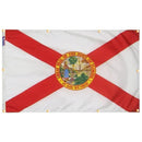 Florida Flag with Grommets Along the Edges for Wall Hanging by Flagman of America