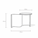 Flow Side Table – Burgundy