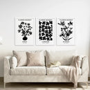 Flower Market Black and White Art Set Decor by Wall Art Set