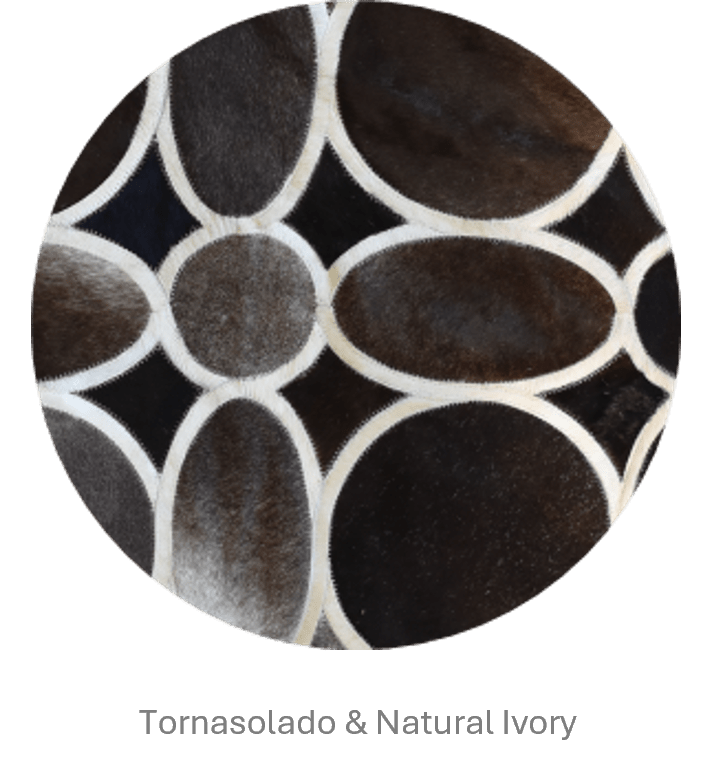FLOWER – Designer Cowhide Carpet for Bedrooms, photo 4 of 7