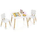 Flower-shaped Kids Table Set with Solid Pine Wood Legs by LJGDeals