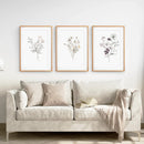 3 Piece Watercolor Floral Wall Art Set by Wall Art Set
