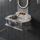 Bathroom Fluted Marble Sinks by MEG Custom Marble By Ziynet A. LLC
