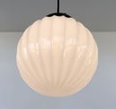 Authentic MID CENTURY 1960's Milk Glass PENDANT Light by The Lamp Goods