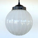 Authentic MID CENTURY 1960's Milk Glass PENDANT Light by The Lamp Goods