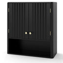 Fluted Bathroom Wall Cabinet with Open Shelf by LJGDeals