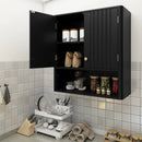 Fluted Bathroom Wall Cabinet with Open Shelf by LJGDeals