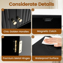 Fluted Bathroom Wall Cabinet with Open Shelf by LJGDeals