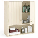 Fluted Bathroom Wall Cabinet with Open Shelf by LJGDeals