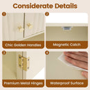 Fluted Bathroom Wall Cabinet with Open Shelf by LJGDeals