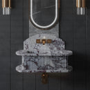 Bathroom Fluted Marble Sinks by MEG Custom Marble By Ziynet A. LLC
