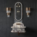 Bathroom Fluted Marble Sinks by MEG Custom Marble By Ziynet A. LLC