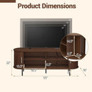 Fluted TV Stand for TVs up to 60" Mid Century Curved Entertainment Center by LJGDeals