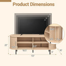 Fluted TV Stand for TVs up to 60" Mid Century Curved Entertainment Center by LJGDeals