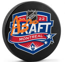 Alex Bump Philadelphia Flyers Autographed 2022 NHL Draft Logo Hockey Puck (Orange Signature)