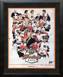 Philadelphia Flyers 50th Anniversary Heritage Nights Limited Edition Framed NHL Hockey Team Poster by Dynasty Sports & Framing
