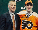 Sean Couturier Draft Day Philadelphia Flyers Autographed 8x10 Hockey Photo Inscribed 8th Overall by Dynasty Sports & Framing