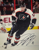 Simon Gagne in Action Philadelphia Flyers Autographed 8" x 10" Hockey Photo by Dynasty Sports & Framing