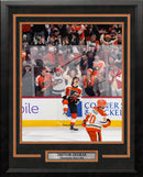 Trevor Zegras Philadelphia Flyers Celebration 11" x 14" Framed Hockey Photo by Dynasty Sports & Framing