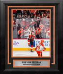 Trevor Zegras Philadelphia Flyers Celebration 8" x 10" Framed Hockey Photo by Dynasty Sports & Framing