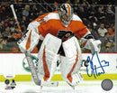 Carter Hart Jumping on the Ice Philadelphia Flyers Autographed 11" x 14" Hockey Photo by Dynasty Sports & Framing
