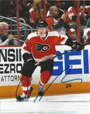 Samuel Morin Skating Autographed Philadelphia Flyers Hockey Photo by Dynasty Sports & Framing