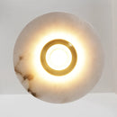 Flying Saucer Alabaster Pendant Lamp