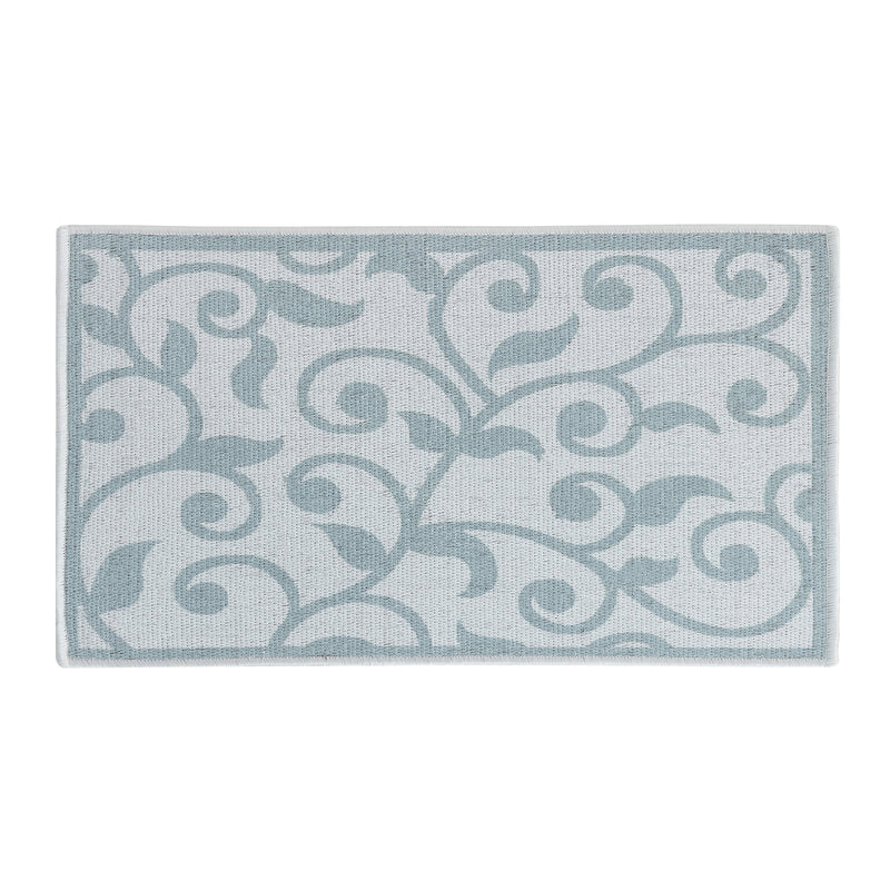 Floral Design Multipurpose Floor Mat | 24"x44" | Teal