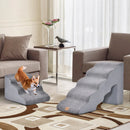 22 Inches and 11 Inches Foam Pet Stairs Set with 5-Tier and 3-Tier Dog Ramps by LJGDeals