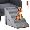 22 Inches and 11 Inches Foam Pet Stairs Set with 5-Tier and 3-Tier Dog Ramps by LJGDeals