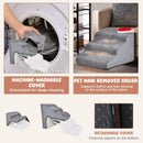 22 Inches and 11 Inches Foam Pet Stairs Set with 5-Tier and 3-Tier Dog Ramps by LJGDeals