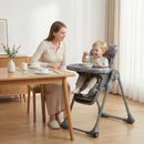 Folable High Chair with Detachable Cushion and High Chair for Babies and Toddlers-Gray by LJGDeals