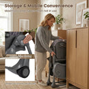 Folable High Chair with Detachable Cushion and High Chair for Babies and Toddlers-Gray by LJGDeals