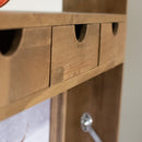 Rustic Oak Wood Fold Down Shelf by Decor Steals