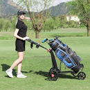 3 Wheel Durable Foldable Steel Golf Cart with Mesh Bag by LJGDeals