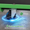 Foldable Automotive Creeper with 360° Swivel Wheels 330 lbs