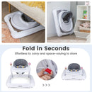 Foldable Baby Activity Walker with Adjustable Height and Detachable Seat Cushion by LJGDeals