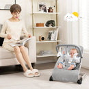 Foldable Baby Bouncer with Removable Fabric Cover and Toy Bar by LJGDeals