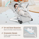 Foldable Baby Bouncer with Removable Fabric Cover and Toy Bar by LJGDeals