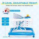 Foldable Baby Walker with 3 Adjustable Heights and Padded Seat by LJGDeals