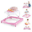 Foldable Baby Walker with 3 Adjustable Heights and Padded Seat by LJGDeals