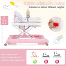 Foldable Baby Walker with Removable Seat and Adjustable Height for 6-12 Months by LJGDeals
