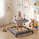 Foldable Baby Walker with Removable Seat and Adjustable Height for 6-12 Months