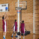 Foldable Basketball Hoop 7.54-10 ft Stepless Adjustable with PC Backboard by LJGDeals