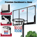 Foldable Basketball Hoop 7.54-10 ft Stepless Adjustable with PC Backboard by LJGDeals