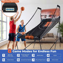 Foldable Basketball Arcade Game Kids Basketball Hoop Machine with 8 Exciting Playing Modes by LJGDeals
