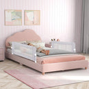 Foldable Bed Rail with Swing Down Design - Light Gray by LJGDeals