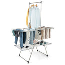 Large Foldable Clothes Drying Rack with Tall Hanging Bar by LJGDeals