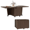 Foldable Coffee Table with Storage Cabinet Extendable Center Table by LJGDeals