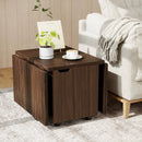 Foldable Coffee Table with Storage Cabinet Extendable Center Table by LJGDeals